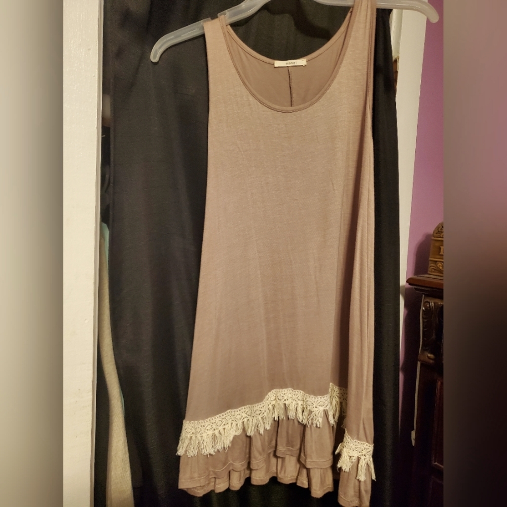 Fringe and Ruffle Dress